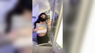 Boob Bounce: Getting naughty on the plane #3