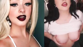 Boob Bounce: do you prefer blond or black hair when I bounce on you #2