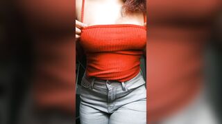 Boob Bounce: can I pull them out in public for you to suck on them? ☺️ #3