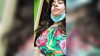 Boob Bounce: How can I tell to the lady at the store that I'm looking for tops where we can enjoy my boobs? #3