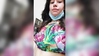 Boob Bounce: How can I tell to the lady at the store that I'm looking for tops where we can enjoy my boobs? #4