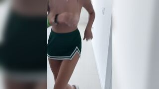 Boob Bounce: College chick bouncing her giant titties #5