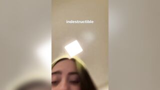 Boob Bounce: Billie Eilish slapping her tits on instagram #5