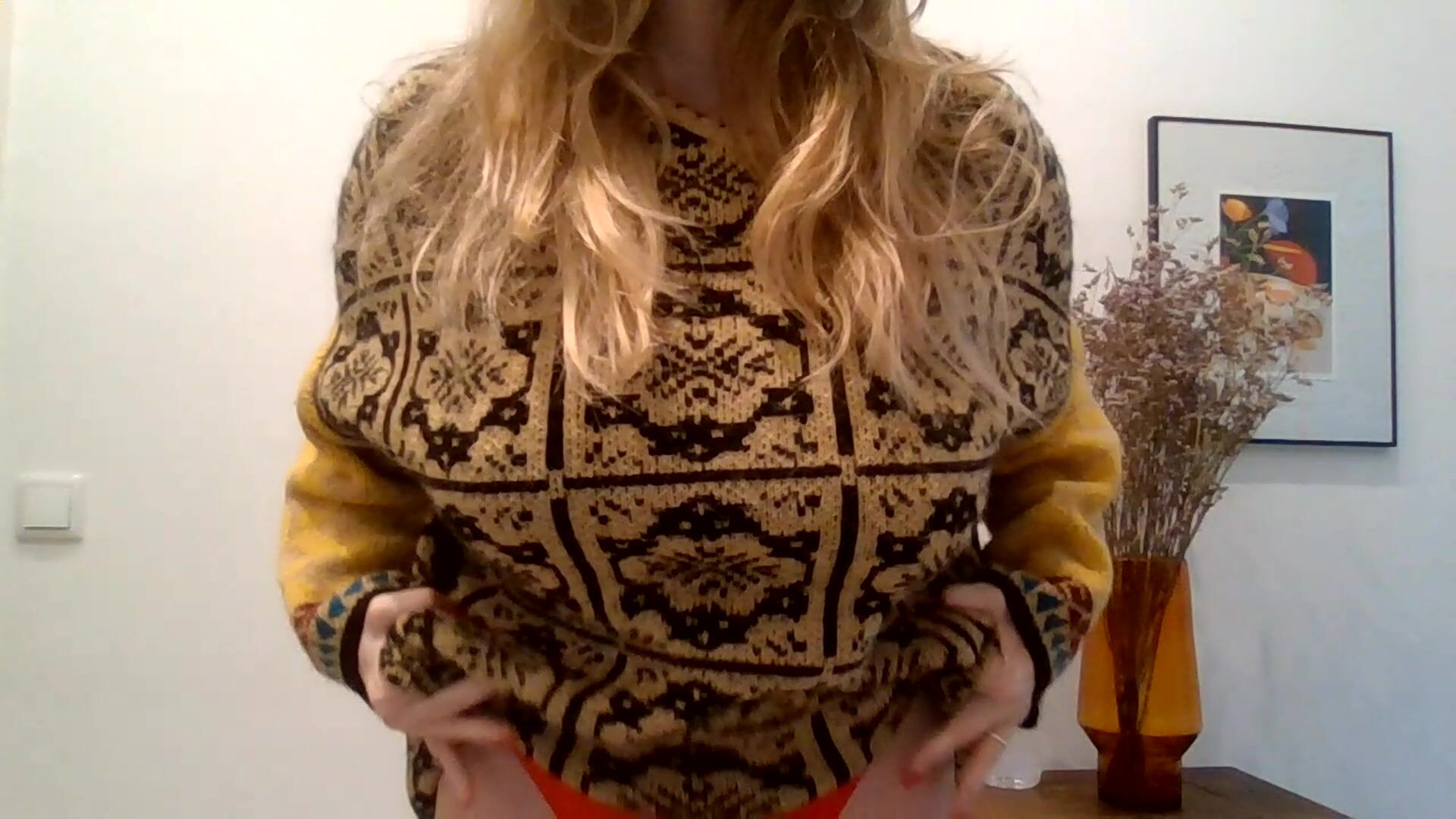 Fuck the sweater, it's what's underneath that counts right ?