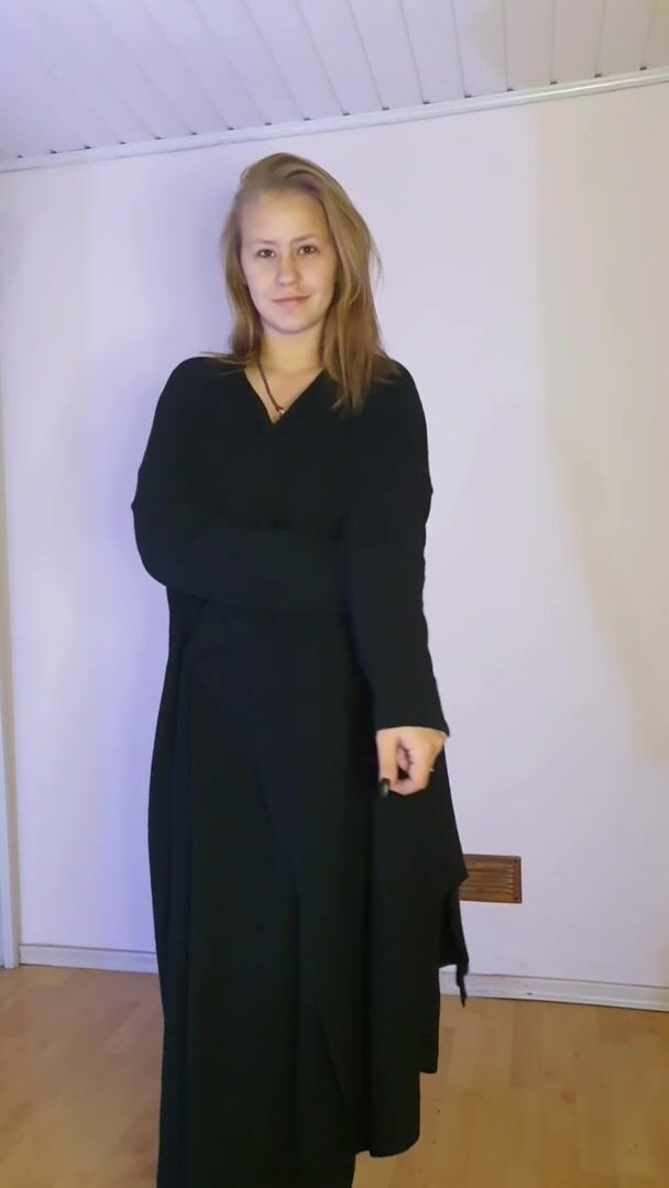 You wouldn't expect something so bouncing to be hidden under this modest outfit?