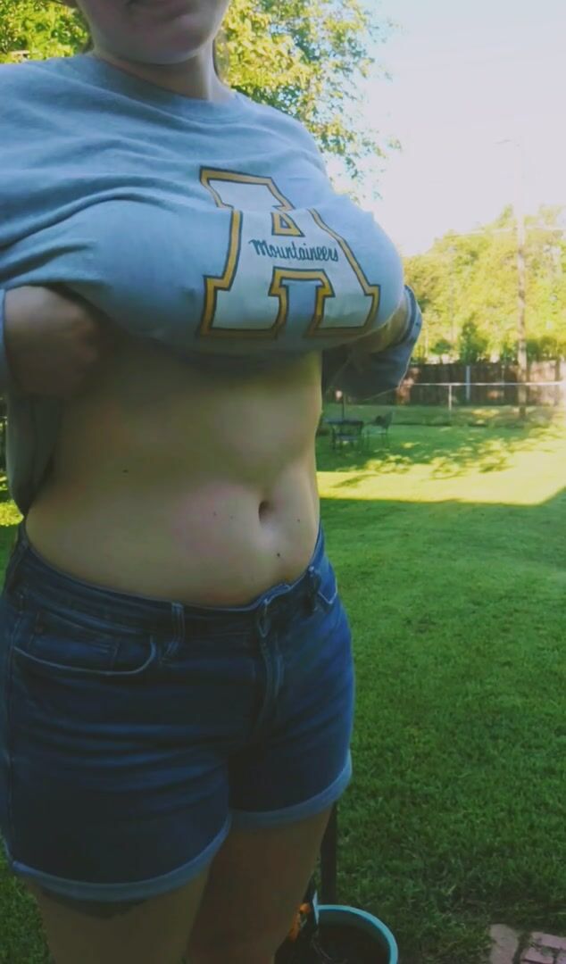 Leaves aren't the only thing falling in our backyard.