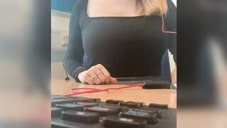 Boob Bounce: What would you do if you caught me filming this at the office? #1
