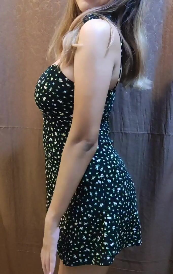 Freeing my boobies from my tight dress ????