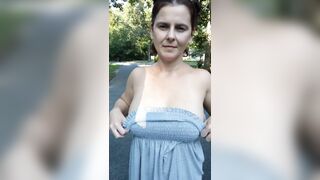 Boob Bounce: Have sundress, will..show you my 38yo boobs :) #3