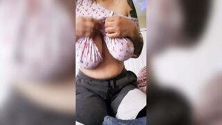 Boob Bounce: Two in the shirt ???? #2