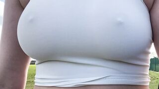 Boob Bounce: Taking my DD’s for a walk ????‍♀️ #2