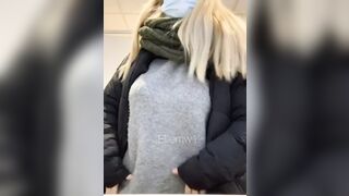 Boob Bounce: Bouncy boobs at the airport ???? #2