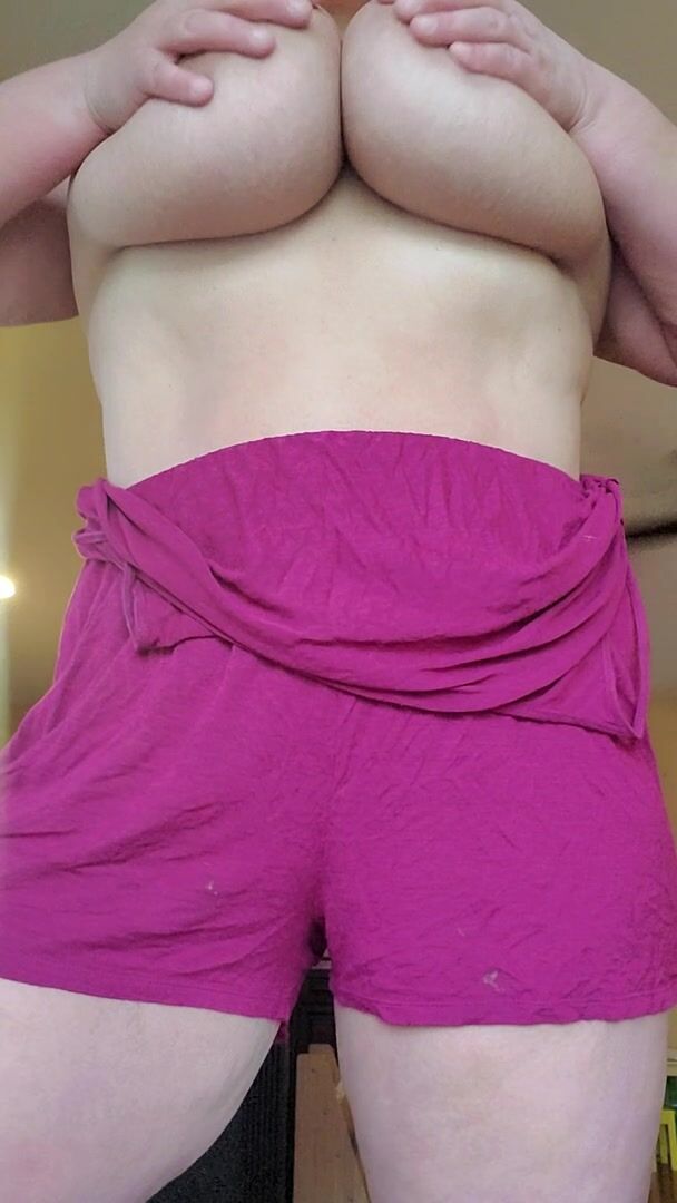 How's this view of my huge titties bouncing?