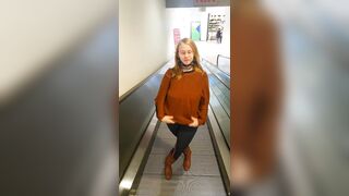 Boob Bounce: Nothing like bouncing tits on an escalator. #4