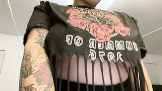 Boob Bounce: Love how hard my nipples got when I spit ???? #1