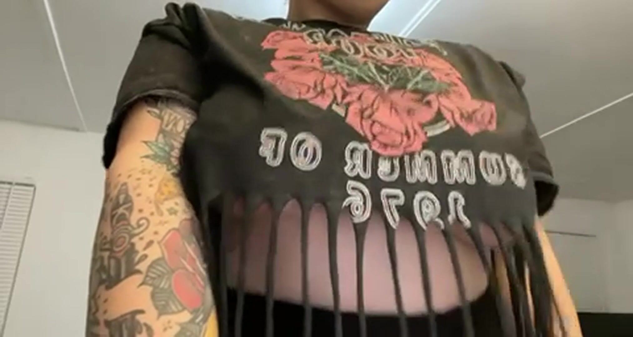 Love how hard my nipples got when I spit
