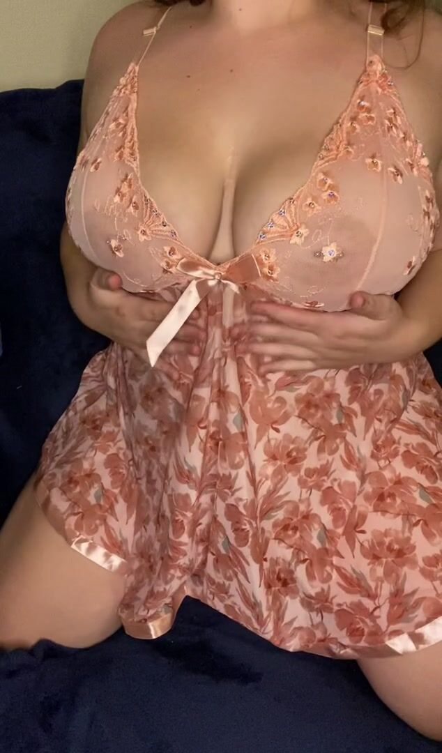 Wish your cock was between my tits