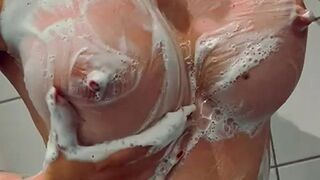 Boob Bounce: Soapy, bouncy Swedish tits ???? #2