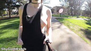 Boob Bounce: Jogging braless, less support, more fun! #3