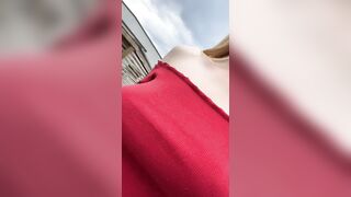 Boob Bounce: I love bouncing my tits in public #1