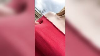 Boob Bounce: I love bouncing my tits in public #3