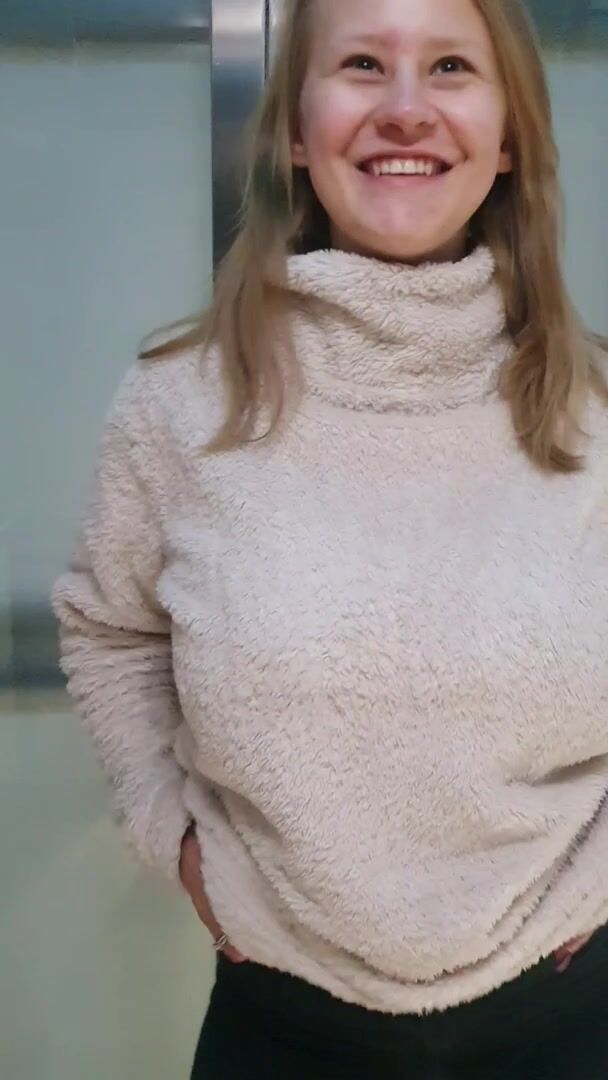 Have you ever ridden an elevator in a mall with your big boobs bouncing?