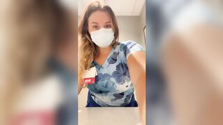 Boob Bounce: Nurse @ work titties! Thank your healthcare workers! ???? #1