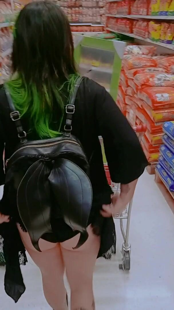 First time flashing at the supermarket