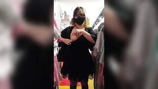 Boob Bounce: Just casually flashing my tits in the store, dont mind me #2