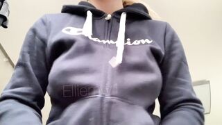 Boob Bounce: In case you were wondering what I’m hiding under my hoodie ???? #2