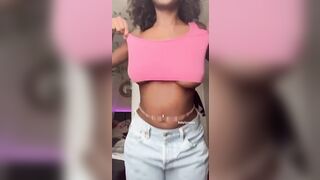 Boob Bounce: I love bouncing out of my top! ☺️ #2