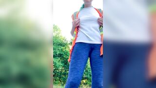 Boob Bounce: I love bouncing my tiddies during a work break ☺️ #4