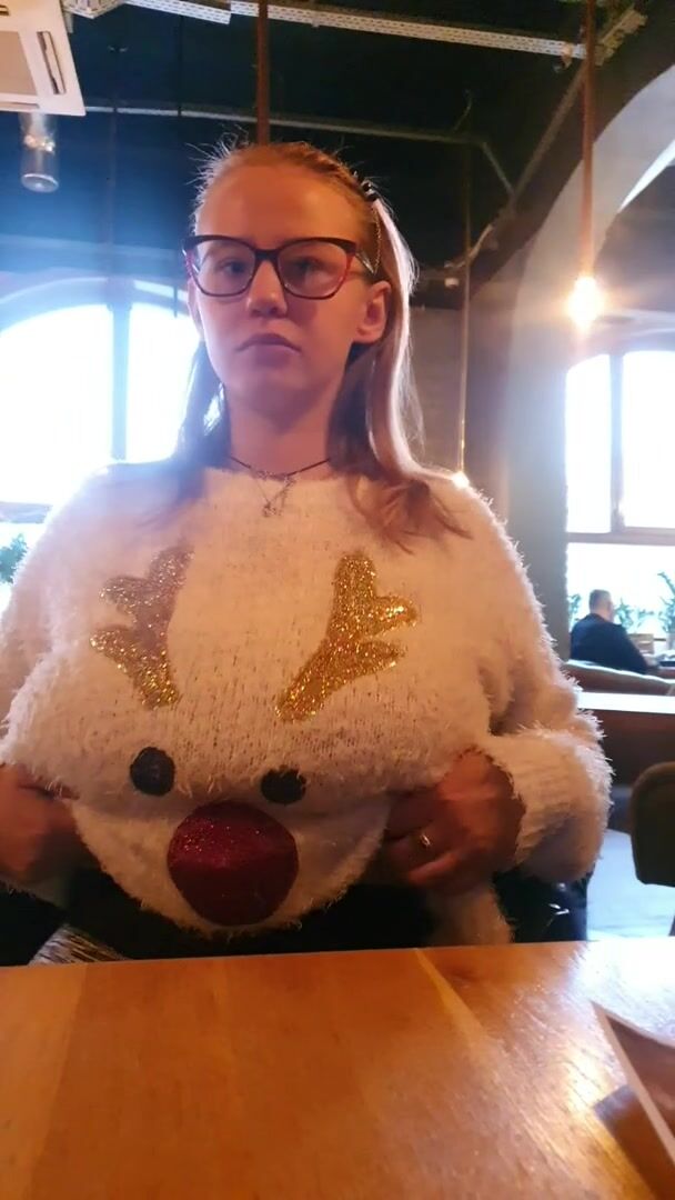 At this restaurant, they give 30 percent off your bill for bouncing boobs....heh