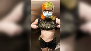 Boob Bounce: Quick secret, all women have flashed their tits in the elevator #1