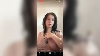 Boob Bounce: Having a little fun in the shower #5