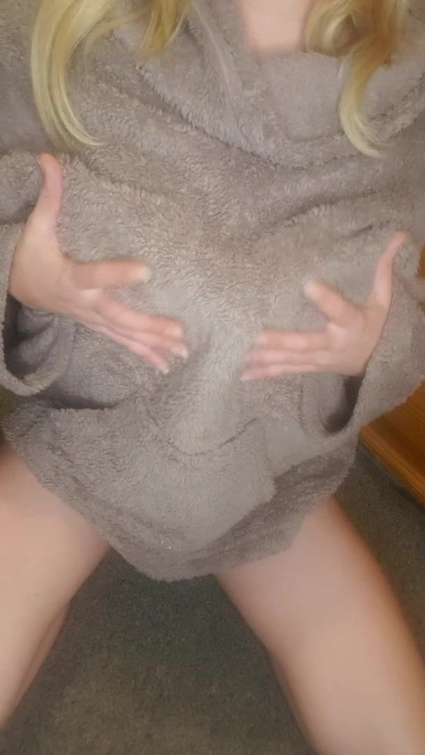 Keeping them warm in my bear jumper