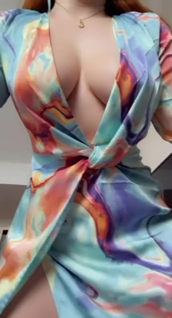 This dress makes it so easy for me to reveal my tits for you