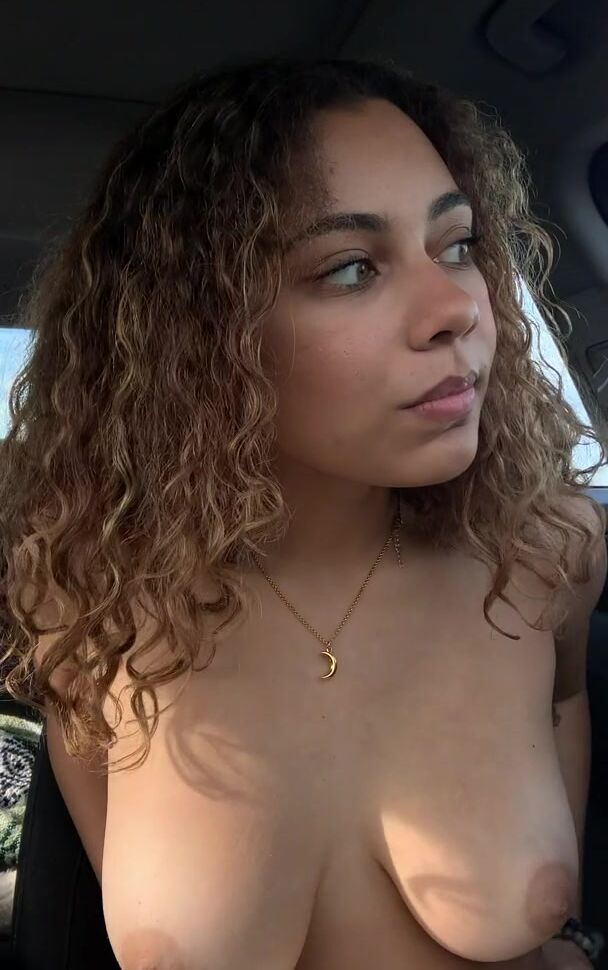 Naked in car