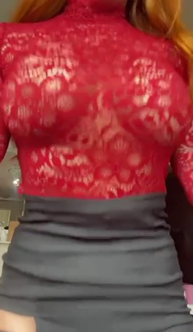 You can see how stacked I am before I even take my top off, but I wanted to show you these natural perky tits anyway