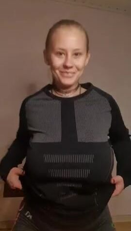 Would you think that underneath that thermal t-shirt are those bouncing boobs?