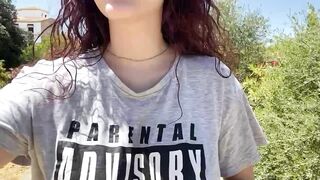 Boob Bounce: They bounce a lot when i go for a walk without bra #2
