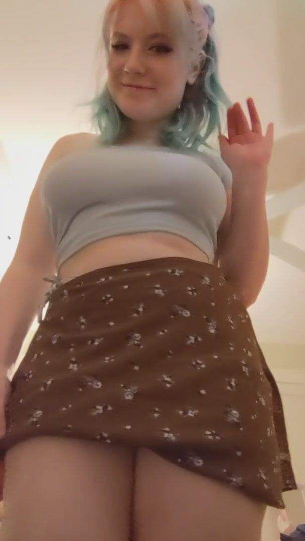 I never wear bras so I'm always bouncy