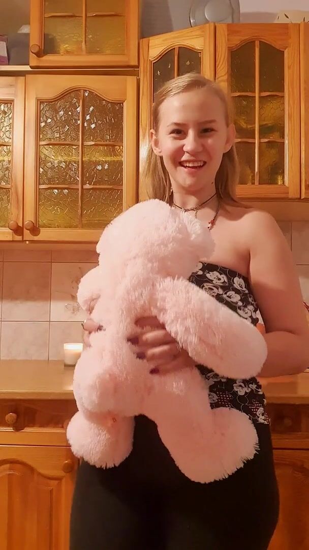 Bouncing around with favorite plushies. Do you think they are big enough ?