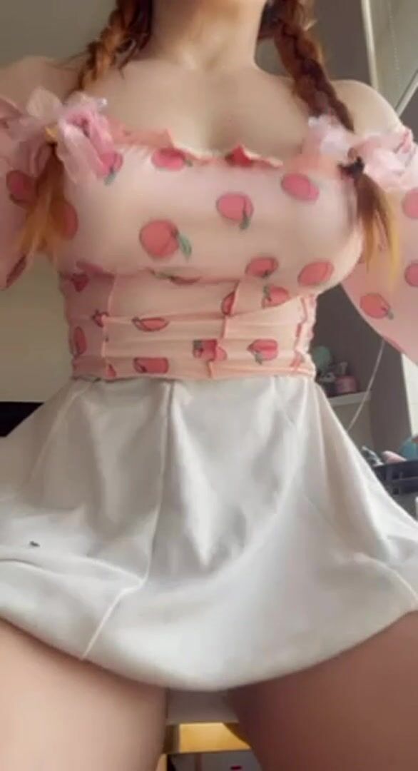 This is how it would look if this busty college girl was bouncing on your cock